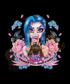 RoseDemon League Of Legends - Jinx - Rose Demon Art Print Poster Staff Picks