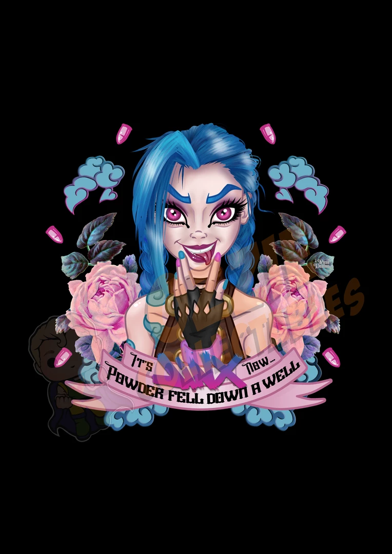 RoseDemon League Of Legends - Jinx - Rose Demon Art Print Poster Staff Picks 1 RoseDemon League Of Legends - Jinx - Rose Demon Art Print Poster Staff Picks