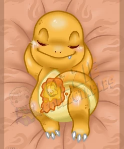RoseDemon Staff Picks Pokémon - Sleepy Charmander - Rose Demon Art Print Poster