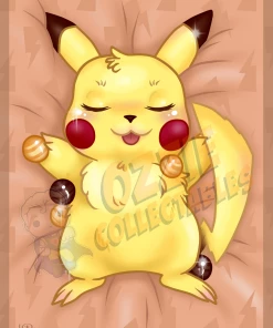 RoseDemon Pokémon - Sleepy Pikachu - Rose Demon Art Print Poster Staff Picks