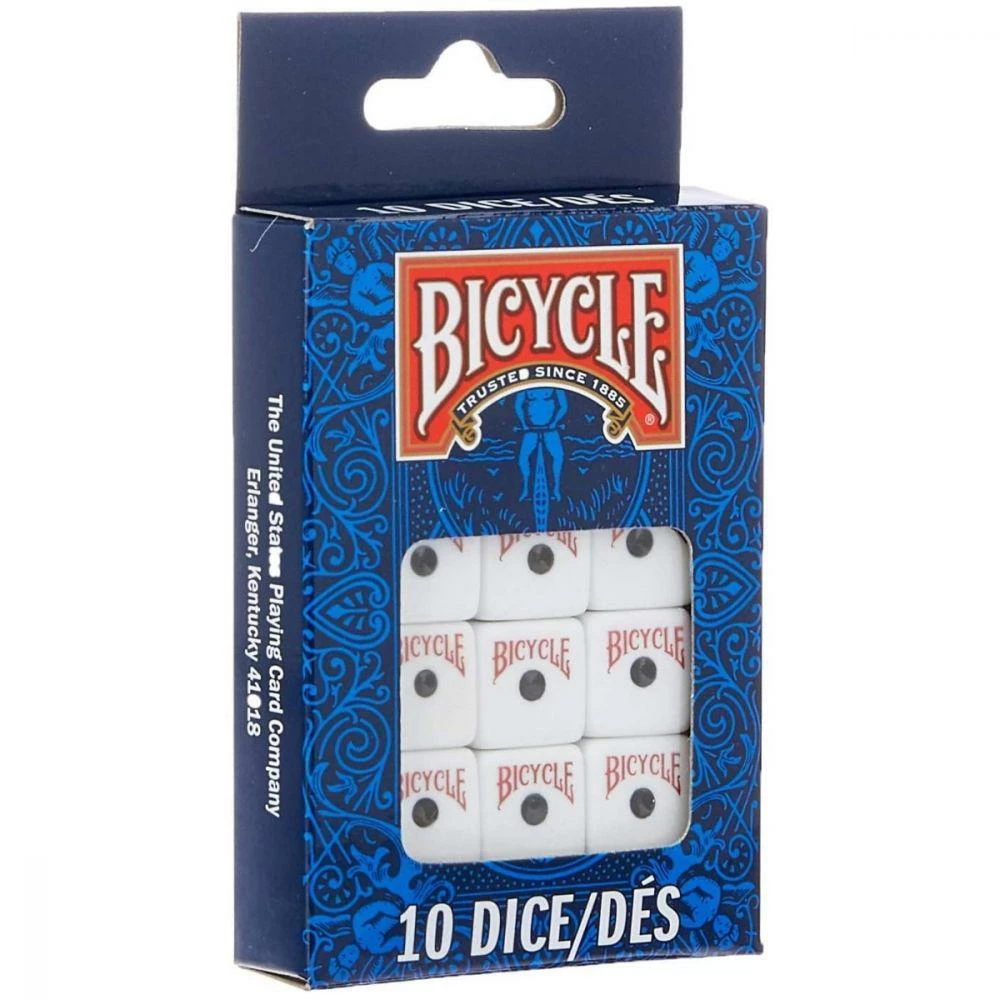 Ozzie Collectables All Board Games Bicycle 10 Count Dice 1 Ozzie Collectables All Board Games Bicycle 10 Count Dice