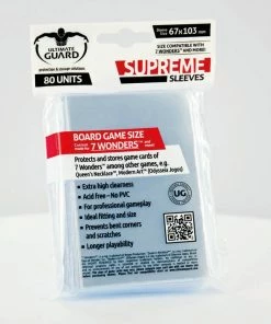 Ozzie Collectables All Board Games Sleeves Ultimate Guard Supreme Sleeves For Board Game Cards (80)