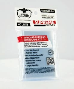 Ozzie Collectables All Board Games Ultimate Guard Supreme Sleeves For Board Game Cards Standard American (60)