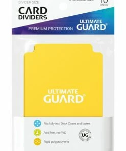 Ozzie Collectables Ultimate Guard Card Dividers Standard Size Yellow (10) All Board Games