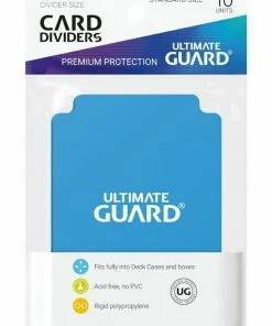 Ozzie Collectables Ultimate Guard Card Dividers Standard Size Light Blue (10) All Board Games