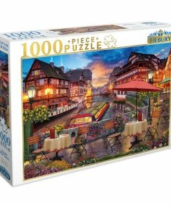 Ozzie Collectables All Board Games Tilbury Sunset Over Canal Puzzle 1000pc