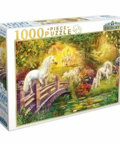 Ozzie Collectables All Board Games Tilbury Enchanted Garden Unicorns Puzzle 1000pc