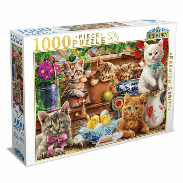 Ozzie Collectables Tilbury Kittens In The Potting Shed Puzzle 1000pc All Board Games 1 Ozzie Collectables Tilbury Kittens In The Potting Shed Puzzle 1000pc All Board Games