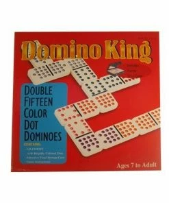 Ozzie Collectables Domino King Double Fifteen Coloured Dots All Board Games
