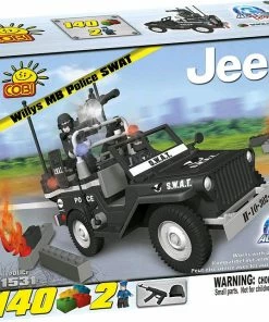 Cobi Action Town - 140 Piece Willys MB Jeep Police SWAT Car Construction Set