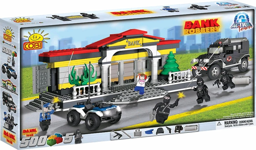 Cobi Action Town - 500 Piece Bank Robbery Construction Set Construction Sets 1 Cobi Action Town - 500 Piece Bank Robbery Construction Set Construction Sets