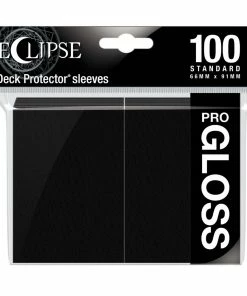 Ozzie Collectables All Board Games Eclipse Gloss Standard Sleeves 100 Pack Jet Black
