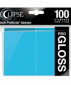 Ozzie Collectables Eclipse Gloss Standard Sleeves 100 Pack Sky Blue