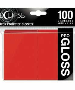 Ozzie Collectables All Board Games Eclipse Gloss Standard Sleeves 100 Pack Apple Red