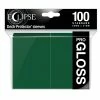 Ozzie Collectables Eclipse Gloss Standard Sleeves 100 Pack Forest Green