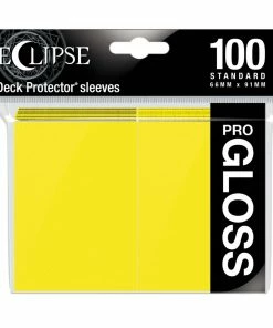 Ozzie Collectables Eclipse Gloss Standard Sleeves 100 Pack Lemon Yellow All Board Games