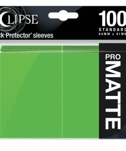 Ozzie Collectables Eclipse Matte Standard Sleeves 100 Pack Lime Green