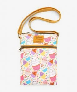 Loungefly Disney Big Hero 6 Baymax Cupcakes Passport Crossbody Bag