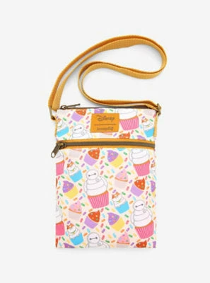 Loungefly Disney Big Hero 6 Baymax Cupcakes Passport Crossbody Bag 1 Loungefly Disney Big Hero 6 Baymax Cupcakes Passport Crossbody Bag
