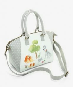 Loungefly Disney Lady And The Tramp Watercolor Satchel Bag