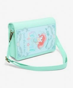 Loungefly Disney The Little Mermaid Chibi Ariel Book Crossbody Bag