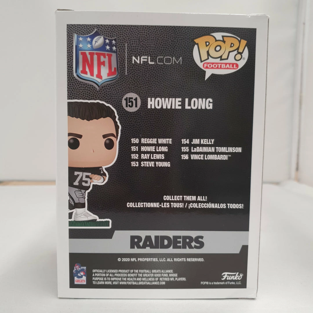Funko POP! Vinyls NFL Raiders - Howie Long #151 Signed Pop! Vinyl 3 Funko POP! Vinyls NFL Raiders - Howie Long #151 Signed Pop! Vinyl