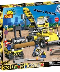 Cobi Action Town - 330 Piece Construction Crane And Forklift Construction Set