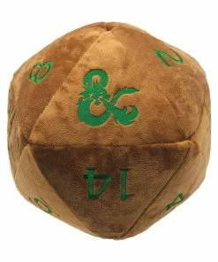Ozzie Collectables D&D Jumbo Feywild Copper And Green D20 Dice Plush All Board Games