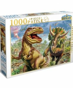 Ozzie Collectables Tilbury T-Rex & Triceratops Puzzle 1000pc All Board Games