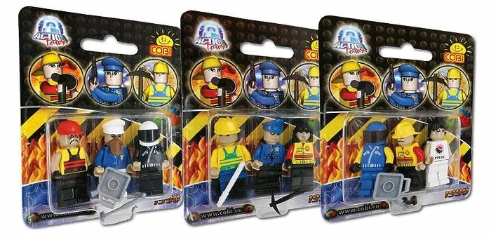Cobi Construction Sets Action Town - 3 Piece Figure Set Construction Set 1 Cobi Construction Sets Action Town - 3 Piece Figure Set Construction Set
