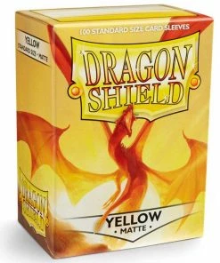Ozzie Collectables Sleeves - Dragon Shield - Box 100 - Yellow MATTE