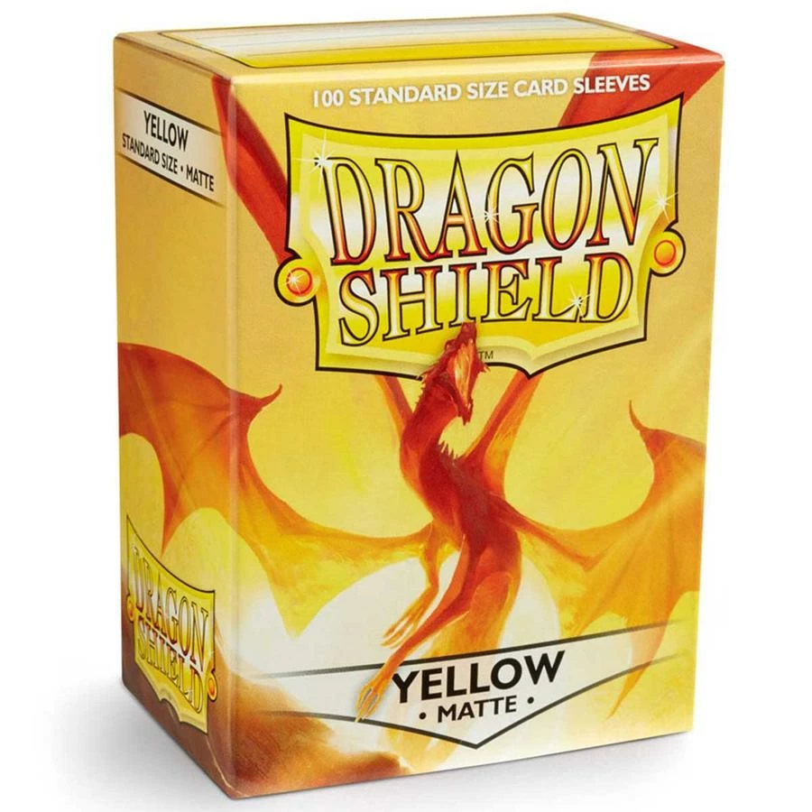 Ozzie Collectables Sleeves - Dragon Shield - Box 100 - Yellow MATTE 2 Ozzie Collectables Sleeves - Dragon Shield - Box 100 - Yellow MATTE