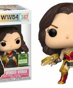 Funko Wonder Woman: 1984 - Wonder Woman With Tiara Boomerang ECCC 2021 Spring Convention Exclusive Metallic Pop! Vinyl
