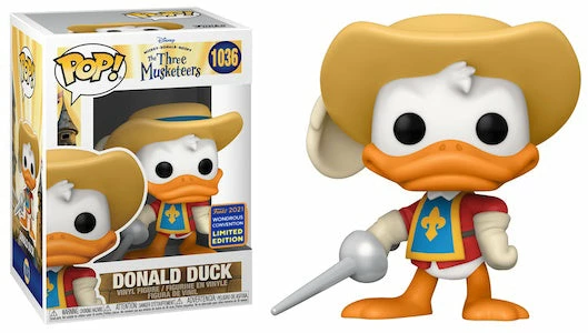 Funko POP! Vinyls Disney's The Three Musketeers - Donald Duck WC21 US Exclusive Pop! Vinyl 4 Funko POP! Vinyls Disney's The Three Musketeers - Donald Duck WC21 US Exclusive Pop! Vinyl