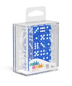 Ozzie Collectables Oakie Doakie Dice D6 12 Mm Speckled - Blue (36)
