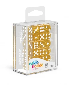 Ozzie Collectables Oakie Doakie Dice D6 12 Mm Speckled - Orange (36) All Board Games