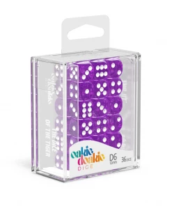 Ozzie Collectables Oakie Doakie Dice D6 12 Mm Speckled - Purple (36)