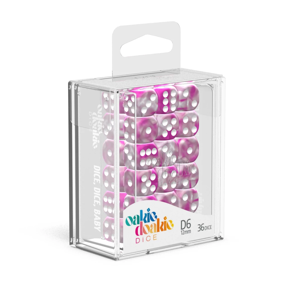 Ozzie Collectables Oakie Doakie Dice D6 12 Mm Gemi - Magnolia (36) All Board Games 1 Ozzie Collectables Oakie Doakie Dice D6 12 Mm Gemi - Magnolia (36) All Board Games