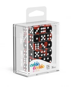 Ozzie Collectables All Board Games Oakie Doakie Dice D6 12 Mm Glow In The Dark - Lava (36)