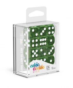 Ozzie Collectables Oakie Doakie Dice D6 16 Mm Marble - Green (12) All Board Games