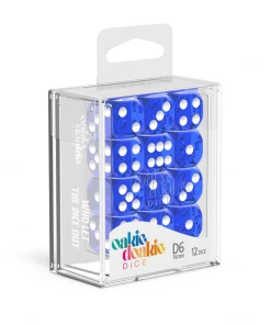 Ozzie Collectables Oakie Doakie Dice D6 16 Mm Translucent - Blue (12) All Board Games