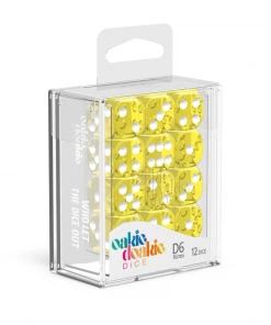 Ozzie Collectables All Board Games Oakie Doakie Dice D6 16 Mm Translucent - Yellow (12)