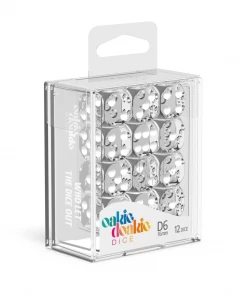 Ozzie Collectables Oakie Doakie Dice D6 16 Mm Translucent - Clear (12)