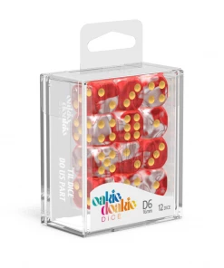 Ozzie Collectables Oakie Doakie Dice D6 16 Mm GemiDice - Red Sky (12) All Board Games