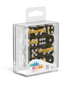 Ozzie Collectables All Board Games Oakie Doakie Dice D6 16 Mm Enclave - Amber (12)