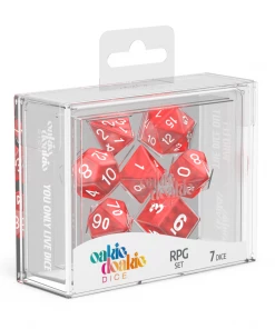 Ozzie Collectables Oakie Doakie Dice RPG Set Marble - Red (7)