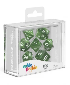 Ozzie Collectables Oakie Doakie Dice RPG Set Marble - Green (7) All Board Games
