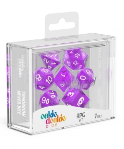 Ozzie Collectables Oakie Doakie Dice RPG Set Translucent - Purple (7) All Board Games