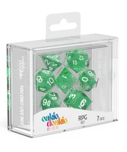 Ozzie Collectables Oakie Doakie Dice RPG Set Speckled - Green (7) All Board Games