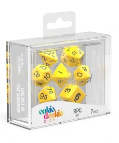 Ozzie Collectables Oakie Doakie Dice RPG Set Solid - Yellow (7) All Board Games